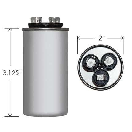 JARD 55 + 5 x 370/440 VAC Round Dual Run Capacitor by # 12792