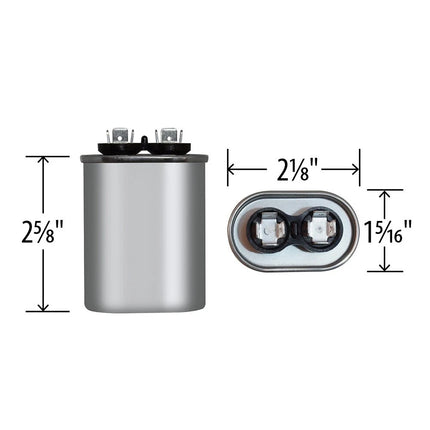12.5 uf/MFD 370-440 VAC volts CBB65 Oval Run Capacitor 50/60 Hz