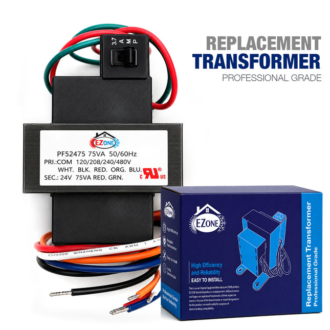 EZ one Transformer - 120/208/240/480V 75VA With 3.2A Circuit Breaker